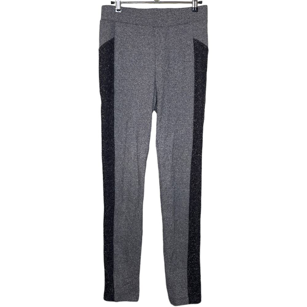 Size XXS Eileen Fisher Gray Heather Organic Cotton Knit Pull On Pants